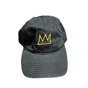 Basquiat Crown Hat MAD Engine Black Dad Cap Jean Michel Adjustable Streetwear